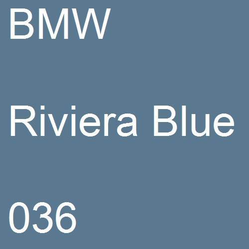 BMW, Riviera Blue, 036.